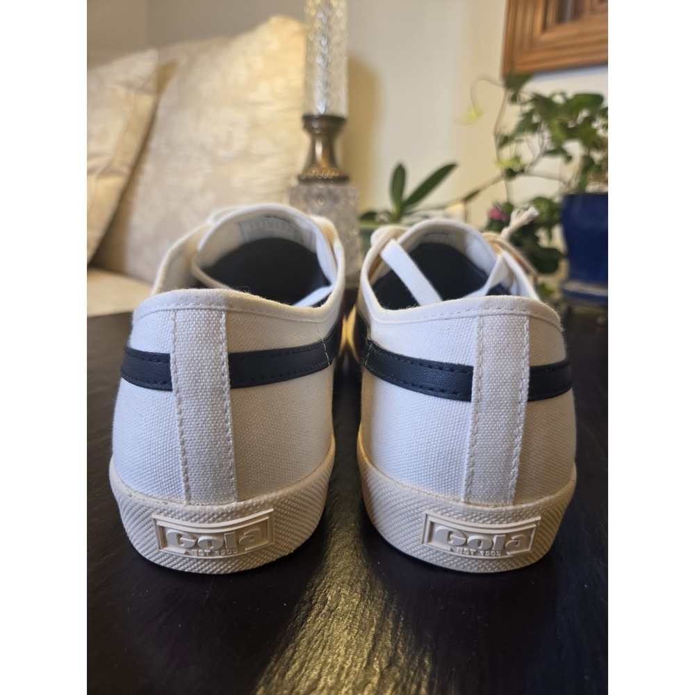 Gola Wms Coaster Low Top Canvas Vegan Sneakers White Red & Navy Size 9 NEW! $75 - Picture 12 of 15
